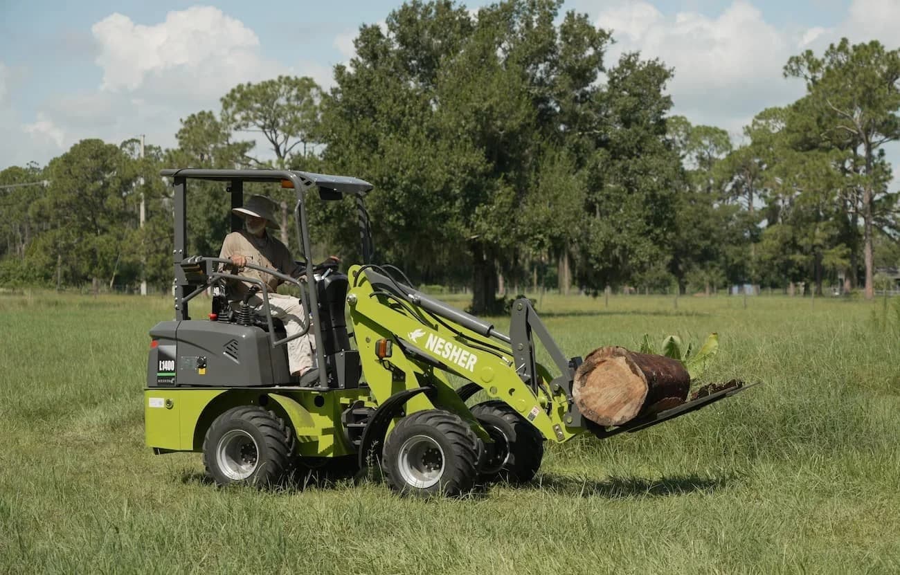 Clearing land on a hobby farm