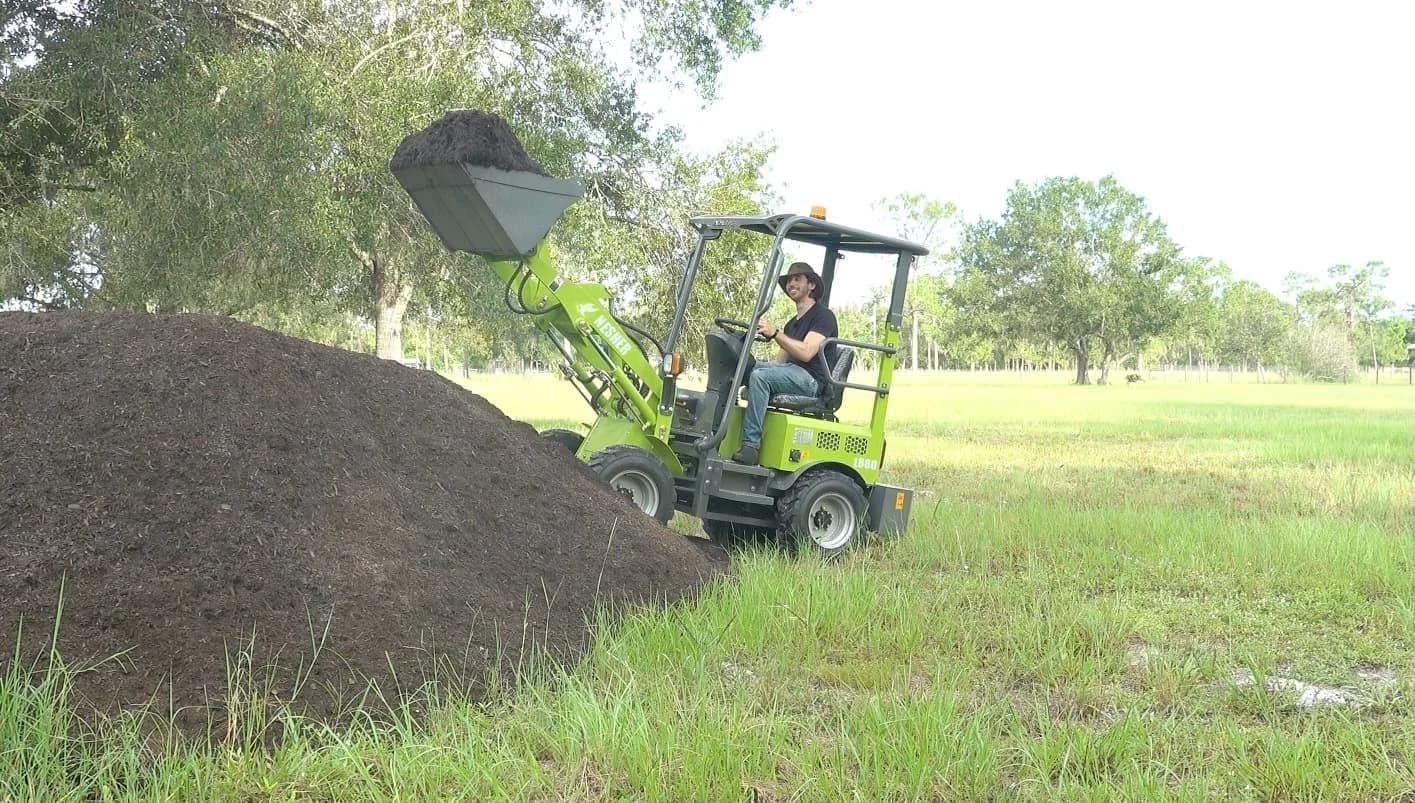 Moving earth on a job site